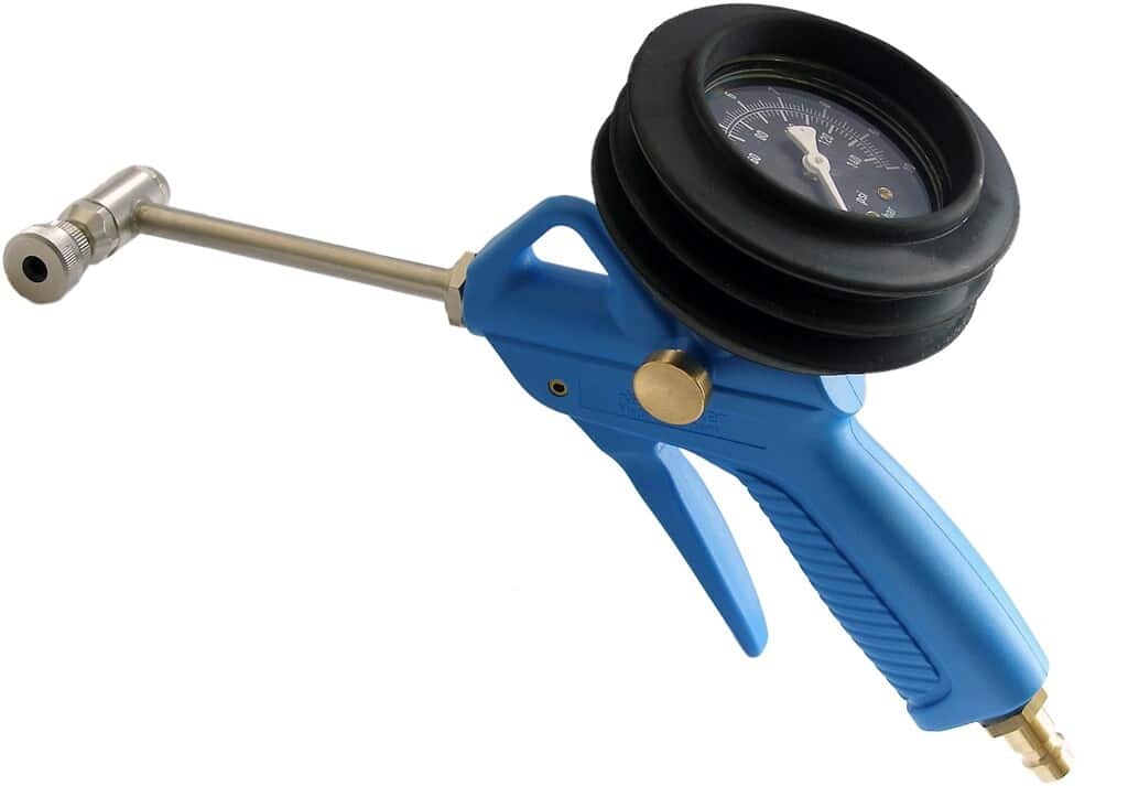 Alligator luchtpistool, draaibare kop, manometer+ontluchter