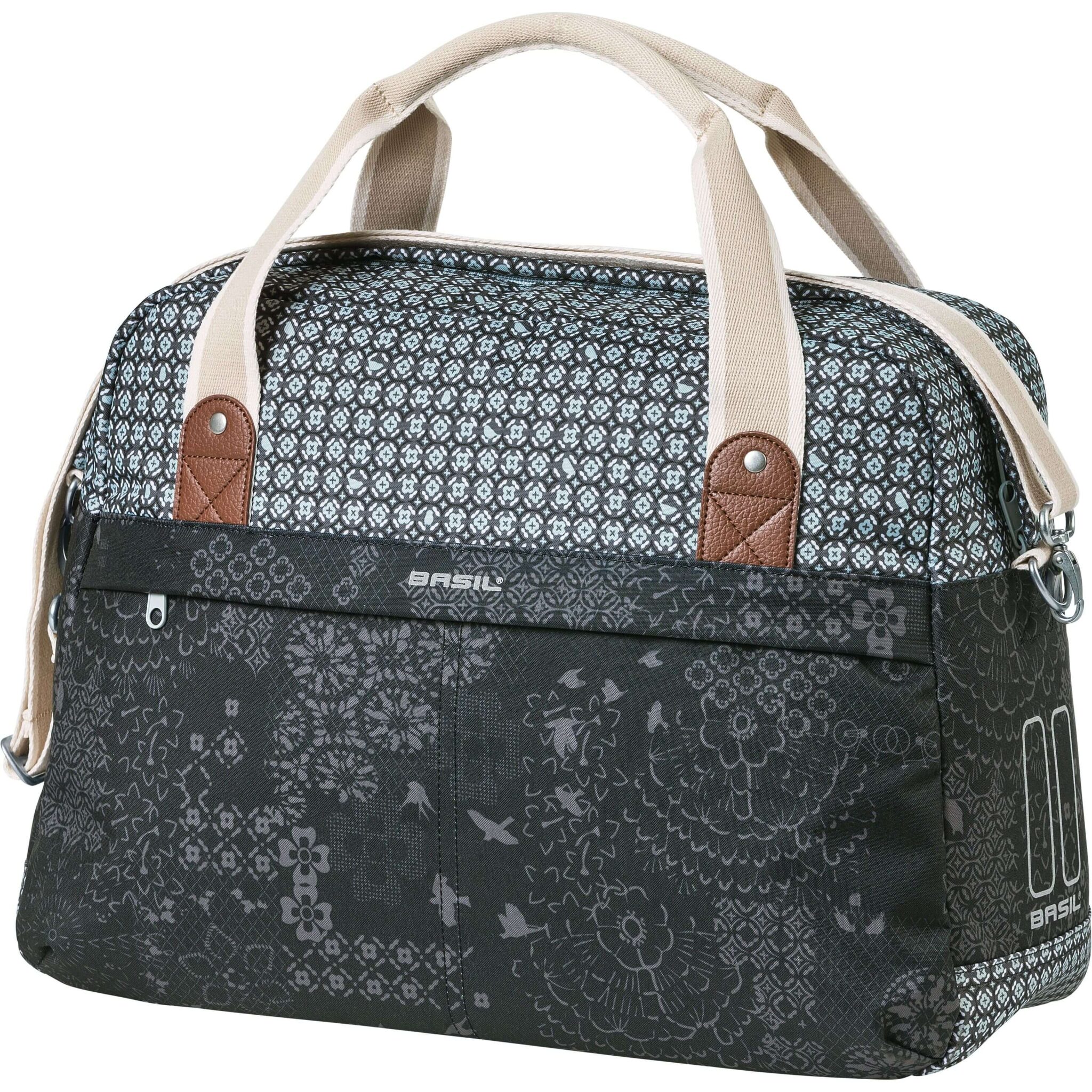 Basil schoudertas Boheme charcoal 18L