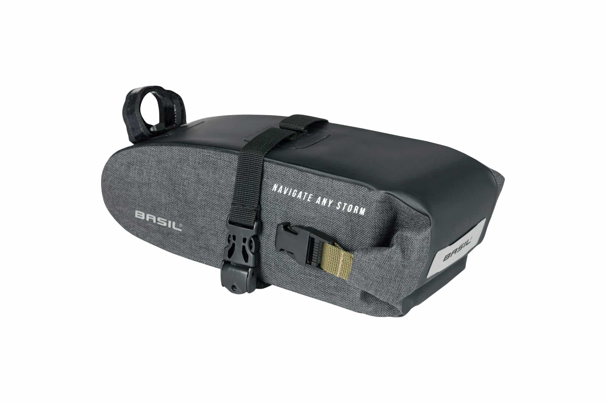 Basil zadeltas Navigator Storm M zwart 1,5L