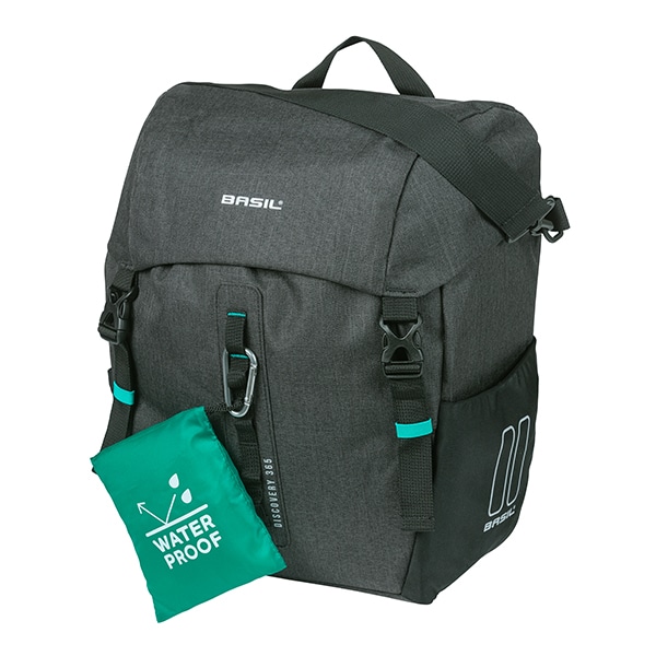 Basil Discovery 365D L enkele tas MIK Hooks 20L, zw. gemêl.